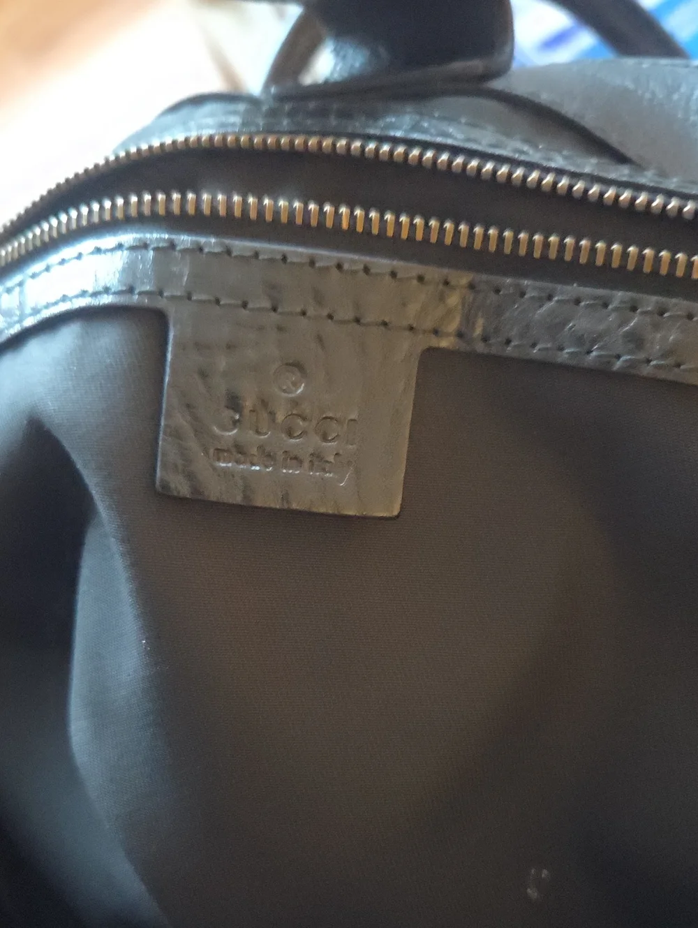 AUTHENTIC Gucci Interlocking G Pleated Tote Black GG Canvas 223954